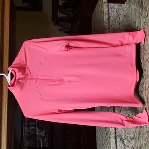 Under Armor Cold Gear Pink 1/4 Zip Top, long sleeve